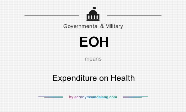 What does EOH mean? It stands for Expenditure on Health