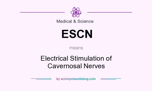 What does ESCN mean? It stands for Electrical Stimulation of Cavernosal Nerves