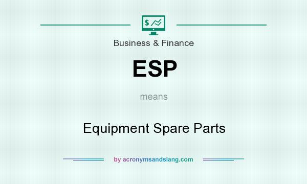 What does ESP mean? It stands for Equipment Spare Parts
