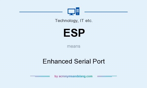 What does ESP mean? It stands for Enhanced Serial Port