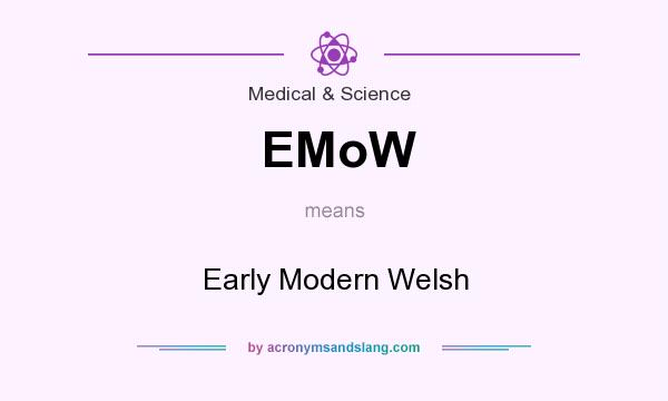What does EMoW mean? It stands for Early Modern Welsh