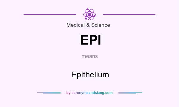 What does EPI mean? It stands for Epithelium