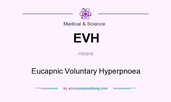 What does EVH mean? It stands for Eucapnic Voluntary Hyperpnoea
