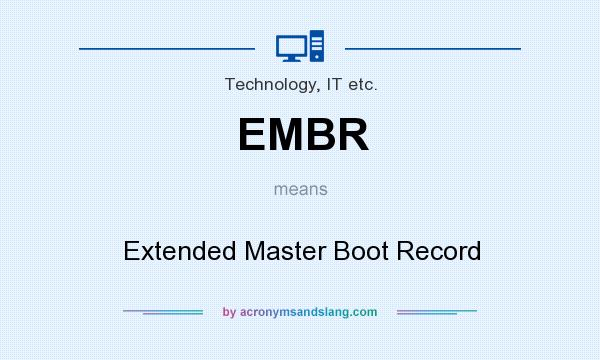 What does EMBR mean? It stands for Extended Master Boot Record