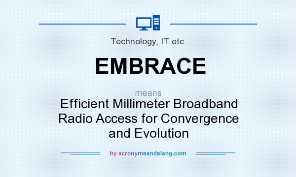 What does EMBRACE mean? It stands for Efficient Millimeter Broadband Radio Access for Convergence and Evolution