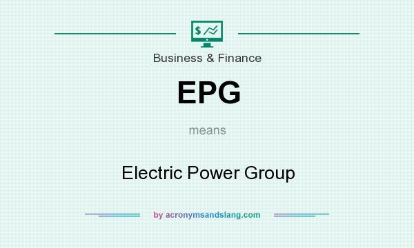 What does EPG mean? It stands for Electric Power Group