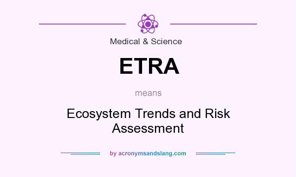 What does ETRA mean? It stands for Ecosystem Trends and Risk Assessment