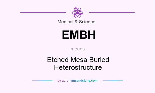 What does EMBH mean? It stands for Etched Mesa Buried Heterostructure
