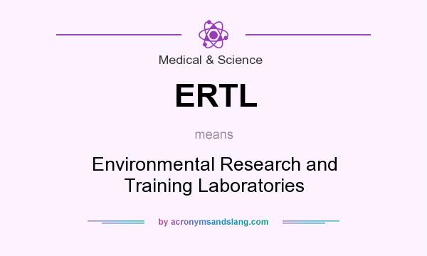 What does ERTL mean? It stands for Environmental Research and Training Laboratories
