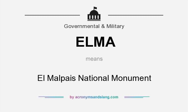 What does ELMA mean? It stands for El Malpais National Monument