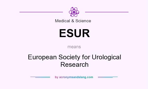 What does ESUR mean? It stands for European Society for Urological Research