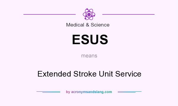 What does ESUS mean? It stands for Extended Stroke Unit Service