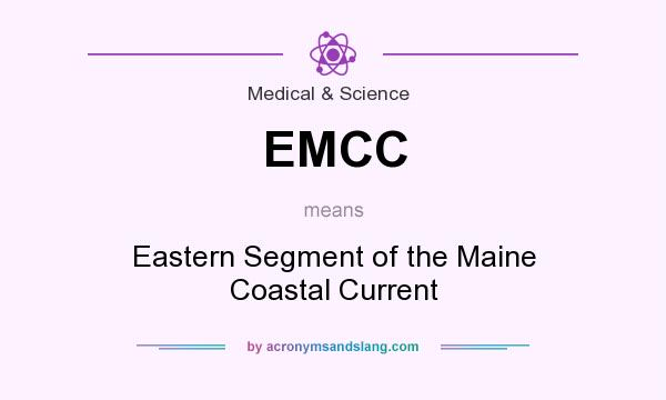 What does EMCC mean? It stands for Eastern Segment of the Maine Coastal Current