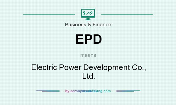 What does EPD mean? It stands for Electric Power Development Co., Ltd.