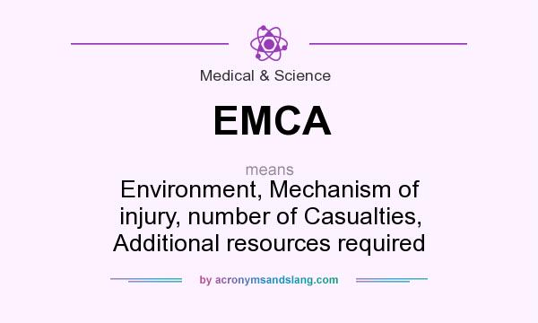 What does EMCA mean? It stands for Environment, Mechanism of injury, number of Casualties, Additional resources required