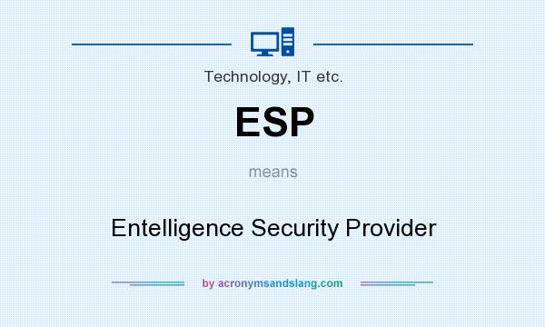 What does ESP mean? It stands for Entelligence Security Provider