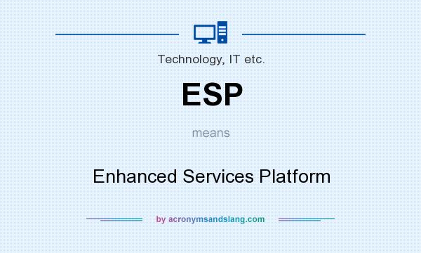 What does ESP mean? It stands for Enhanced Services Platform