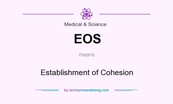 What does EOS mean? It stands for Establishment of Cohesion