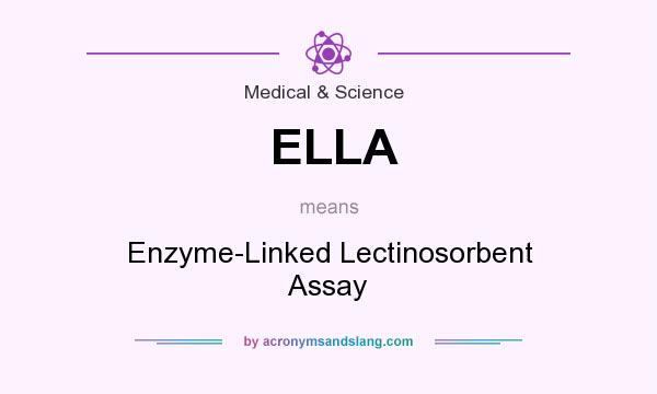 What does ELLA mean? It stands for Enzyme-Linked Lectinosorbent Assay