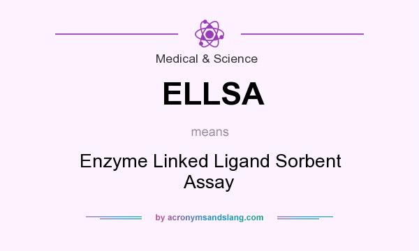 What does ELLSA mean? It stands for Enzyme Linked Ligand Sorbent Assay