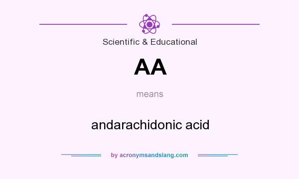 What does AA mean? It stands for andarachidonic acid
