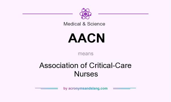 What does AACN mean? It stands for Association of Critical-Care Nurses