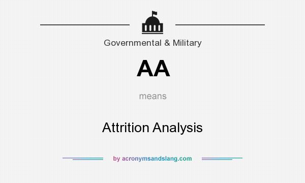 What does AA mean? It stands for Attrition Analysis