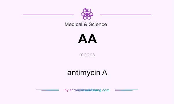 What does AA mean? It stands for antimycin A
