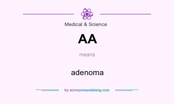 What does AA mean? It stands for adenoma