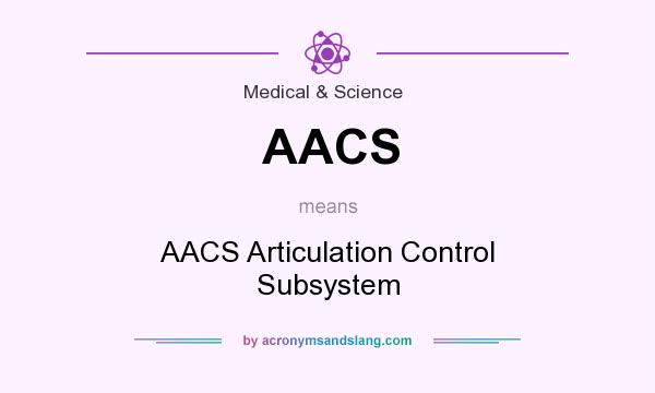 What does AACS mean? It stands for AACS Articulation Control Subsystem