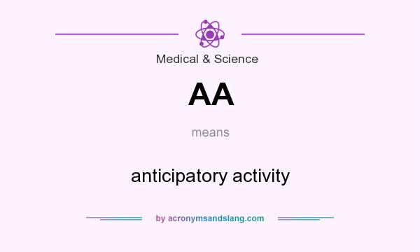 What does AA mean? It stands for anticipatory activity