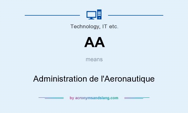 What does AA mean? It stands for Administration de l`Aeronautique
