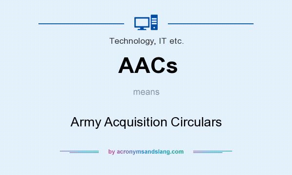 What does AACs mean? It stands for Army Acquisition Circulars
