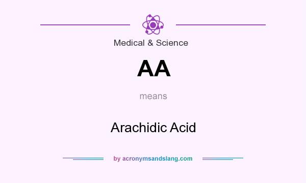 What does AA mean? It stands for Arachidic Acid