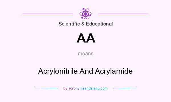 What does AA mean? It stands for Acrylonitrile And Acrylamide