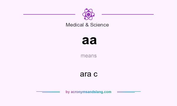 What does aa mean? It stands for ara c