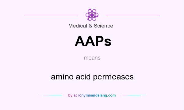 What does AAPs mean? It stands for amino acid permeases