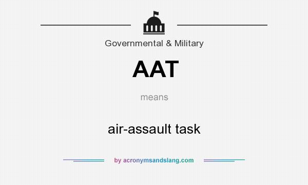 What does AAT mean? It stands for air-assault task