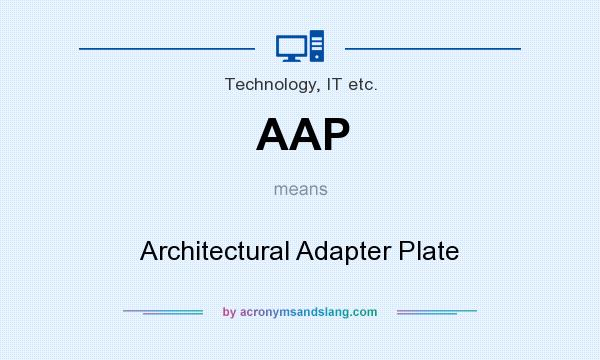 What does AAP mean? It stands for Architectural Adapter Plate