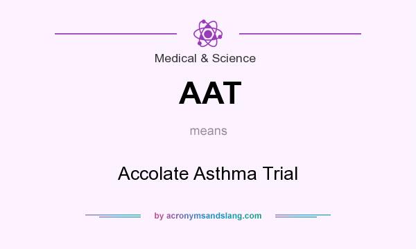 What does AAT mean? It stands for Accolate Asthma Trial