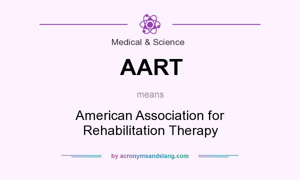 What does AART mean? It stands for American Association for Rehabilitation Therapy