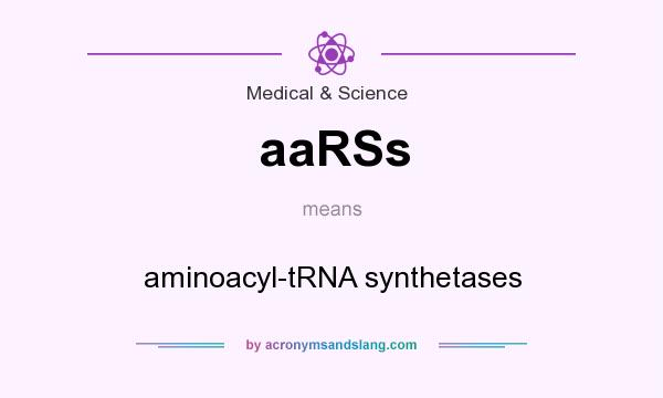 What does aaRSs mean? It stands for aminoacyl-tRNA synthetases