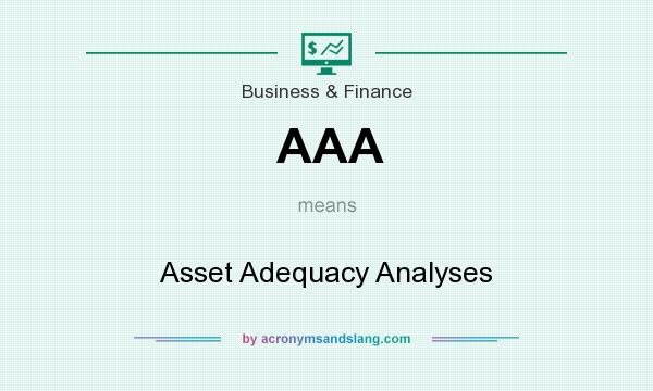 What does AAA mean? It stands for Asset Adequacy Analyses