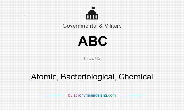 What does ABC mean? It stands for Atomic, Bacteriological, Chemical
