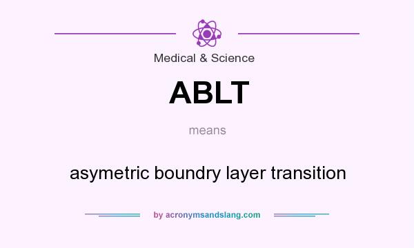 What does ABLT mean? It stands for asymetric boundry layer transition