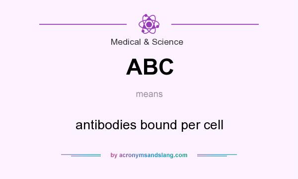 What does ABC mean? It stands for antibodies bound per cell