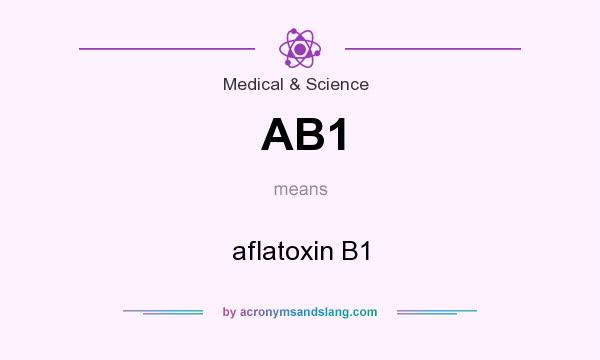 What does AB1 mean? It stands for aflatoxin B1