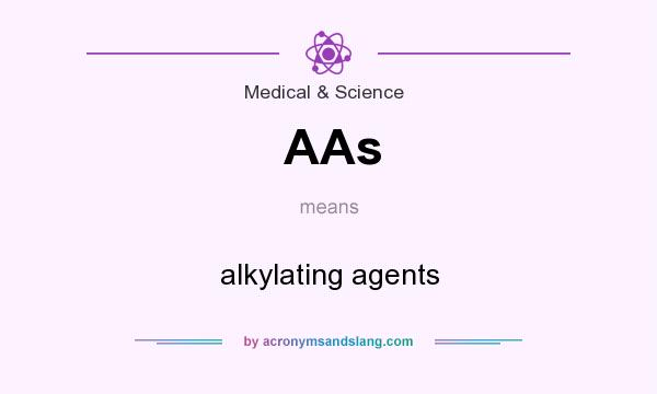 What does AAs mean? It stands for alkylating agents