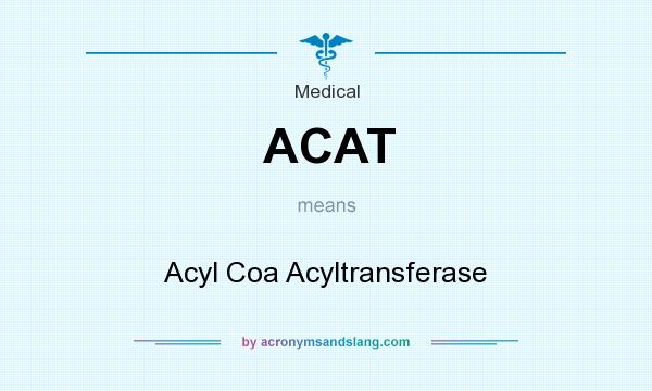 What does ACAT mean? It stands for Acyl Coa Acyltransferase