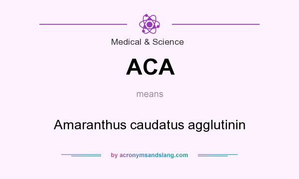 What does ACA mean? It stands for Amaranthus caudatus agglutinin